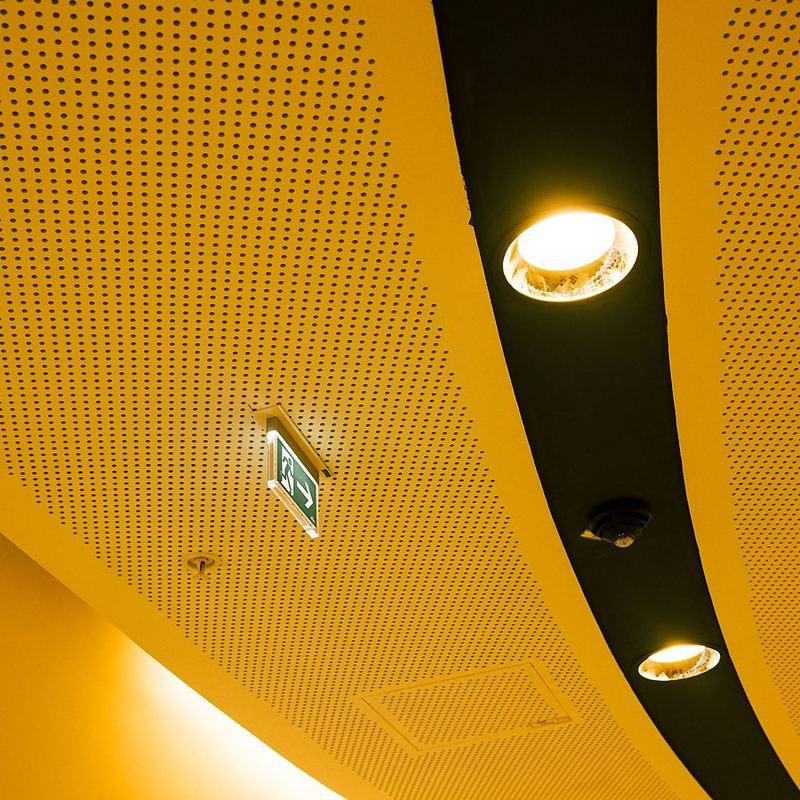 Éclairage intérieur installé